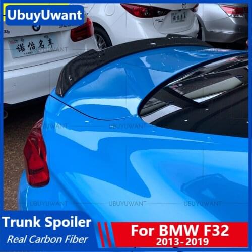 For BMW F32 Carbon Spoiler 4 Series 420i 428i 430i 2 Door Coupe F32 Carbon Fiber Rear Trunk Spoiler CS Style 2014 2015 2016 - UP