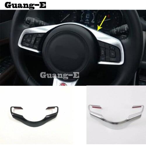 For Jaguar F-PACE F Pace 2016 2017 2018 2019 2020 Car Sticker Cover Steering Wheel Inner Kit Switch Trim Frame Panel 1pcs
