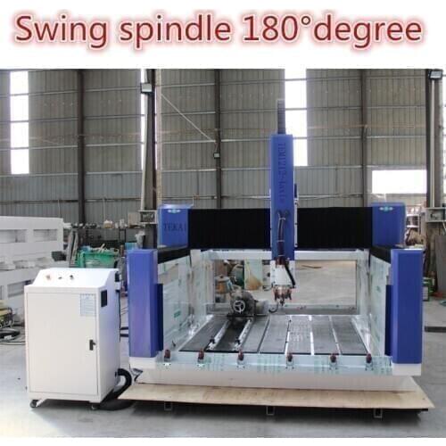 Automatic processing plastic MDF cnc milling router wood stone engravings / 4 axis cnc machine rotate spindle milling