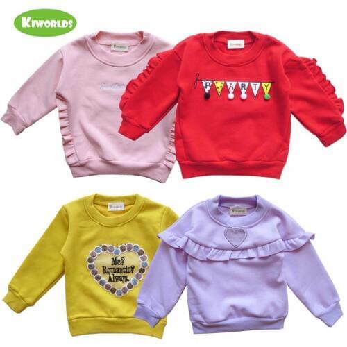 Футболки с длинным рукавом для девочек KIWORLDS China At AliExpress