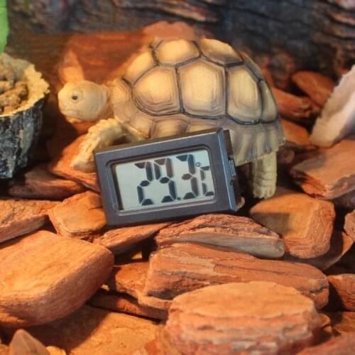 Reptile Tank Digital LCD Thermometer Pet Tortoise Feeding Box Lizard Keeping Box Thermostat Pet Temperature Control Products