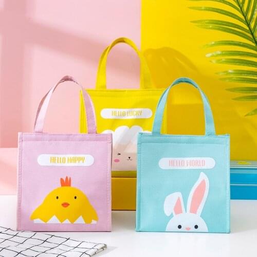 Reusable Cartoons Womens Shopping Bag Portable Waterproof Handbag Lunch Tote Shoulder Pouch