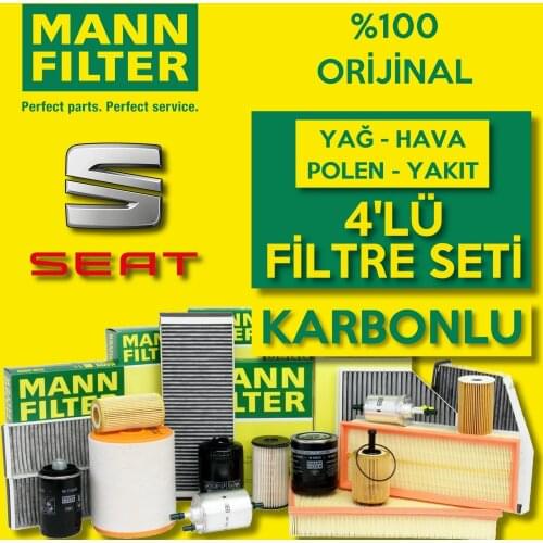 For Seat Leon 1.6 Tdi Mann-Filter Filter Care Set 2013-2019