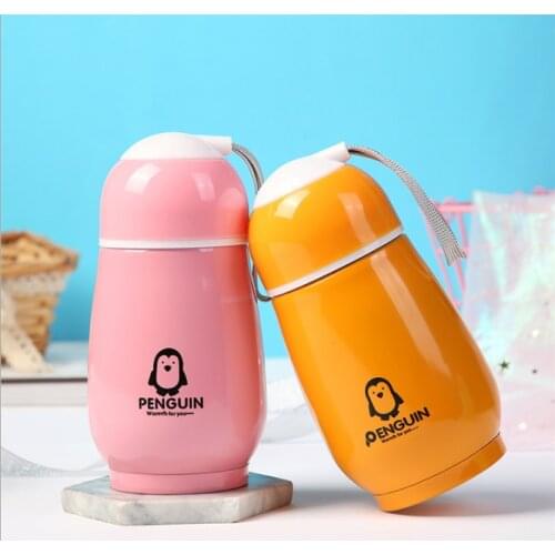 New Hot Quality Creative 300ml Vacuum Flask Outdoor Thermal Cup Penguin Coffee Sports Water Bottle Mug Portable