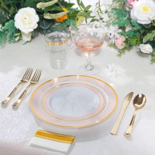 Disposable Food Grade Plastic Western Dining dDisc Hotel Household Tableware Creative New PS Steak Plate