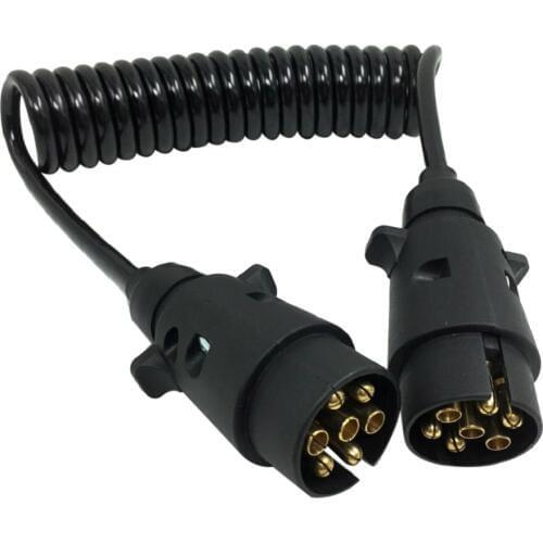 7Pin to 7Pin Electric Tow Bar Adapter Socket Plug Adaptor Converter 160CM Cable