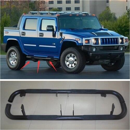 High quality Aluminum alloy Running Boards Side Step Bar Pedals Fits For Hummer H2 2004 2005 2006 2007 2008 2009 2010