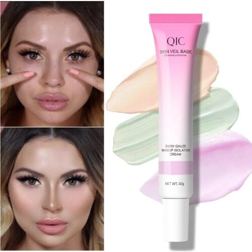 QIC Face Makeup Foundation Base Long Wear Moisturizer Oil Control Concealer 3colors Liquid Foundation Cream Long Lasting TSLM1