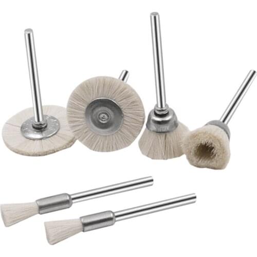 3pcs/set Wool Polishing Brush Grinder Brushes for Low Speed Machine Grinding Buffing Dental Care Rotary Tool
