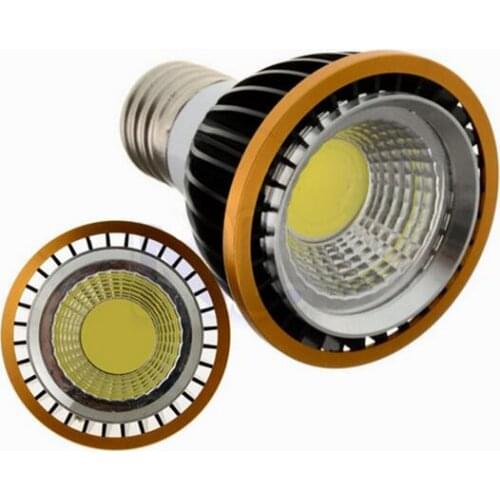 9W LED COB Bulb Light Par20 E27 socket 110V 220V Warm/Cool White LED Ceiling Spotlight Lamp Uniform lighting