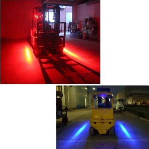Led forklift Red warning light Blue Caution light Fork truck RV Trailer Led working Emergency Reverse backup hazard zone light