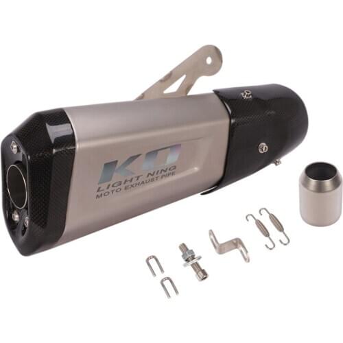 Universal 38-51 mm Motorcycle Exhaust Tail Pipe No DB Killer Escape Carbon Fiber Heat Guard for YZF-R6 YZF-R3 Z900 Z400 RC390