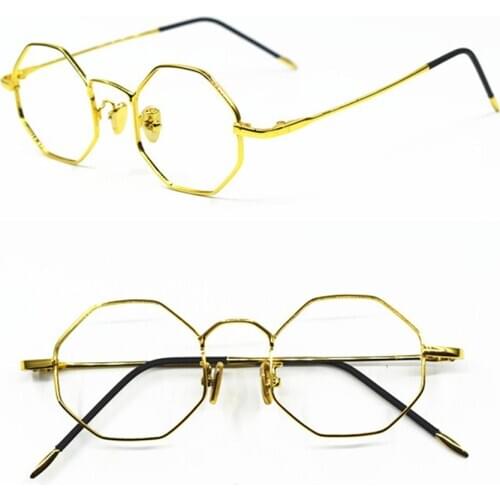 Vintage Reading Glasses Small Round Strange Polygon Nerd 38mm Full Rim +75 +150 +250 +300 +325 +375 +400 +425 +450 +475 +500 +60