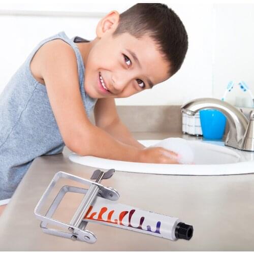 Toothpaste Squeezer Tube Dispenser Metal Squeezing Tools Cosmetic Paint Device Lazy Toothpaste Tube Press Bathroom Supplies