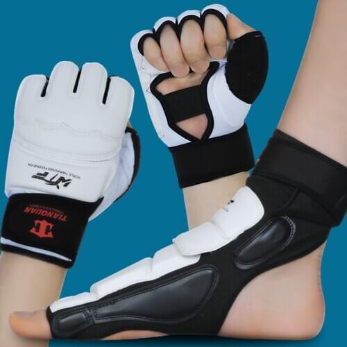 Taekwondo foot protector hand and instep child protective equipment adult training competition