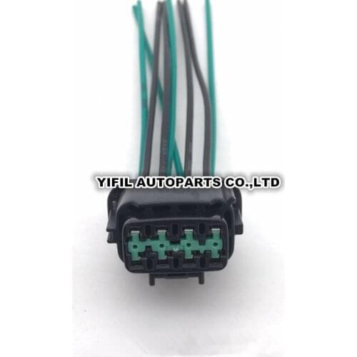 2/4/10pcs/lot 8 Pin/Way Female Headlight Lamp Connector Plug With Pigtail For Nissan Sylphy Teana Qashqai X-TRAIL 6185-1177