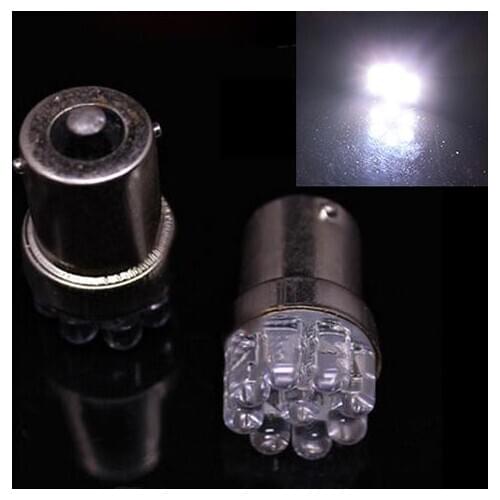2Pcs 1156 Low Consumption High Power Portable Auto Car Turn Signal Tail Brake 9 LED Light Bulb 382 BA15S P21W R5W Lamp