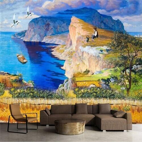 Beibehang Custom 3d wall papers forest park shade road 3d landscape walkway aisle wallpaper live room sofa bedroom TV wall