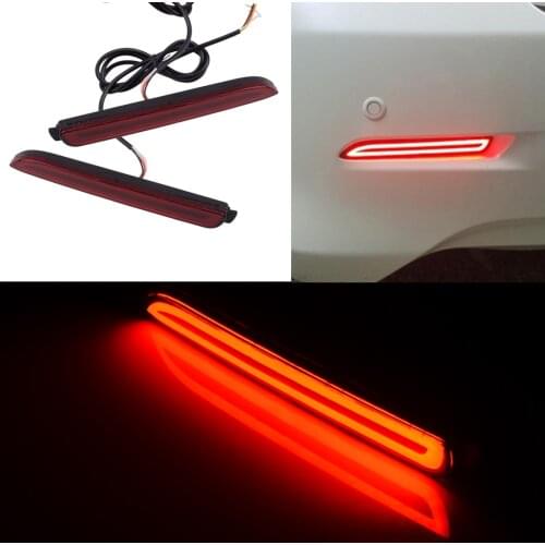 ABS Red LED Rear Bumper Reflectors Fog Brake Tail Light Turn Signal Lamp Fit for Toyota RAV4 Avalon Lexus RC350 GX470 RX300 IS-F