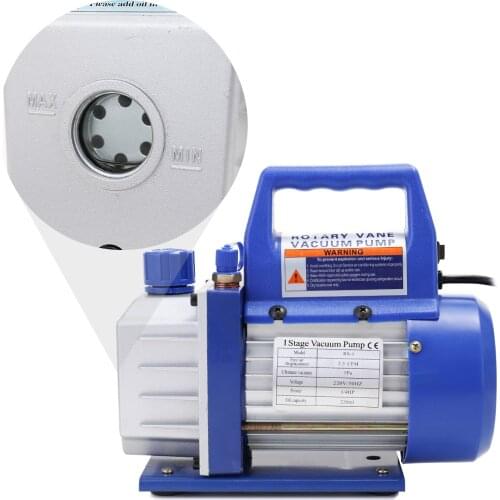 Aluminum Alloy Electric Single-stage Rotary Vane Vacuum Pump Refrigeration Maintenance Automotive Industrial Vacuum Pumps