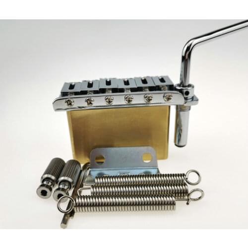 Thickened Chrome Silver 5A high quality Guitar Parts Guitar Bridge Brass base Stratocastes Tremolo Guitar Bridge