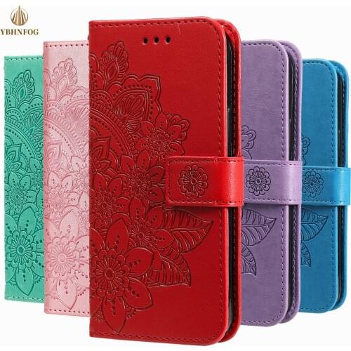 3D Flower Wallet Phone Case For Samsung Galaxy A12 A22 4G A32 A42 A52 A72 A82 5G Leather Holder Card Slots Flip Satnd Full Cover