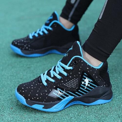 Breathable High Quality Boys Basketball Shoes Thick Sole Non-Slip Top Kids Sneakers Children Sport Shoe Boy Trainer Boots Basket
