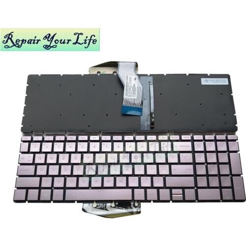 Laptop keyboard for HP for ENVY X360 15M 15-BP 15-BP015 15-BS 15-BW 250 G6 US with backlight Rose Gold new 86950-XUA 933015-001