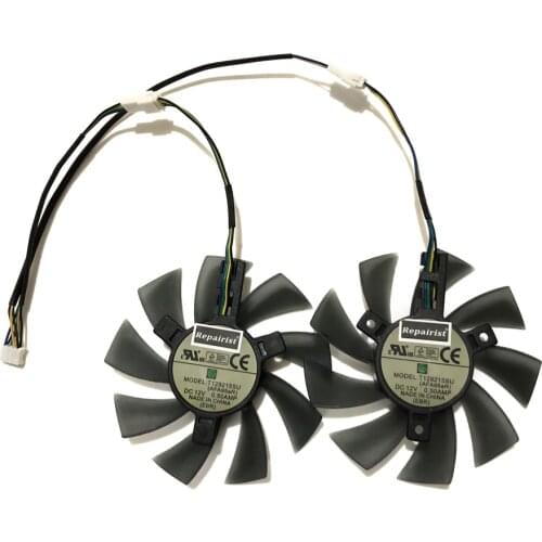 MS-RX570 4G M.3 M.4 GPU VGA Alternative Cooler Cooling Fan For MAXSUN RX 570 4G/8G V2 Graphics Cards As Replacement