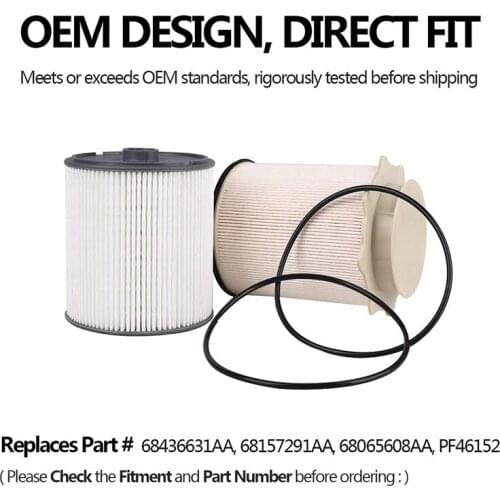 NEW-Fuel Filter Set 68436631AA 68157291AA for Ram 2500 3500 4500 5500 2019 2020 2021