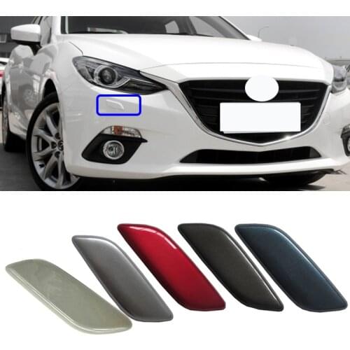 Roavia For Mazda 3 M3 Axela 2014 2015 2016 Car Front Bumper Headlight Washer Nozzle Cover Headlamp Water Spray Jet Cap Cover