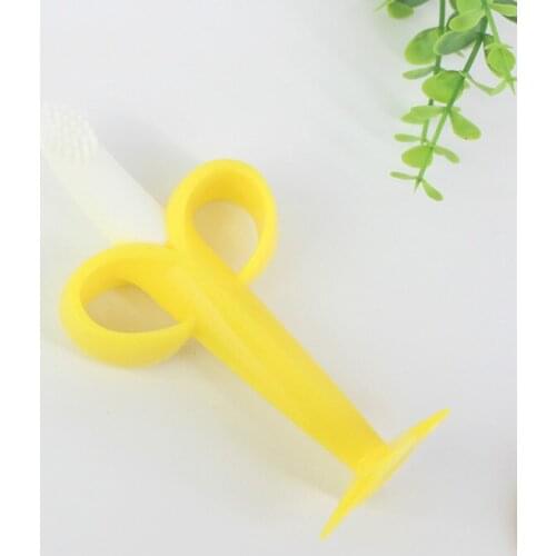 Silicone, banana toothbrush, baby gum, silicone training toothbrush, primary tooth brush, childrens molar stick
