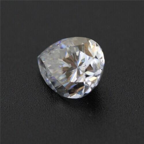 Special custom Factory prices size DVVS good quality white color loose Moissanites 1ct-3ct pear shape moissanites diamonds