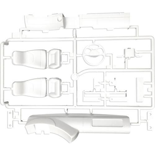 Decoration Interior Dashboard Seat L-plate Car Body Shell for 1/14 Tamiya Scania R470 R730 RC Truck Tractor Accessories