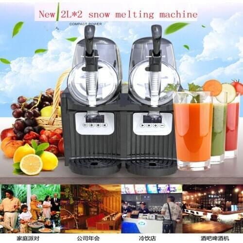 High Quality Mini Cold Drink Machine For Dessert Shops Double Slot Snow Slush Machine