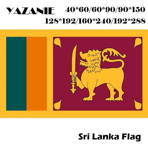 YAZANIE 60*90cm/90*150cm/120*180cm/160*240cm Sri Lanka High Quality Flags and Banners Super Poly Football World Cup Custom Flags