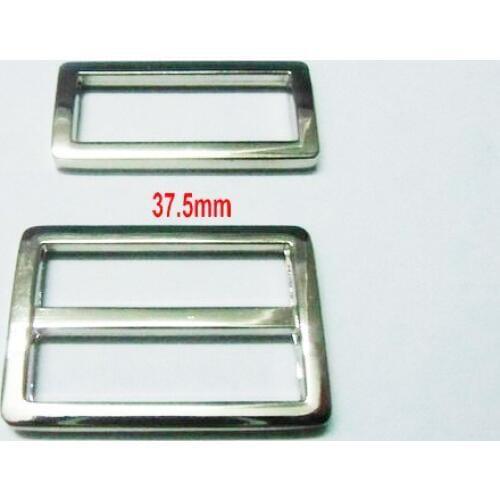 1.5" Silver nickel triglide slider & buckle for adjustable straps