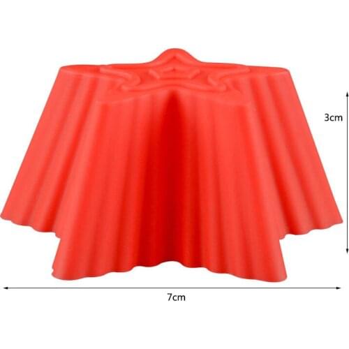 1 Piece Cake Decorating Tools Silicone Star Mold Cupcake Mold Tool Stencil Form Soap Chocolate Baking Biscuit Kitchen Fondant