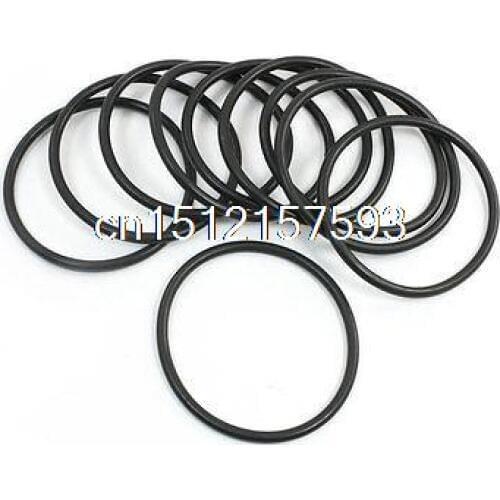 10Pcs 68mm x 60mm x 4mm Industrial Black Rubber O Ring Oil Seal Gaskets
