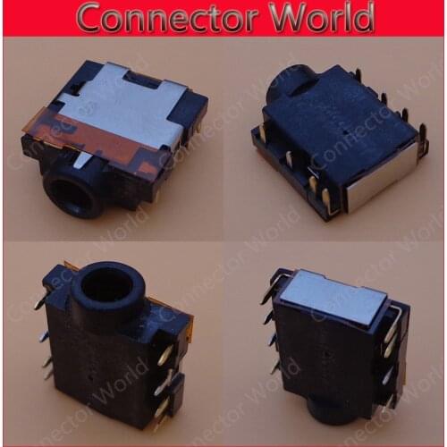 2-100pcs 3.5mm 8pin Audio Jack connector,Female Earphone Socket plug Stereo Headset Dual Headphone Panel PCB female charger port