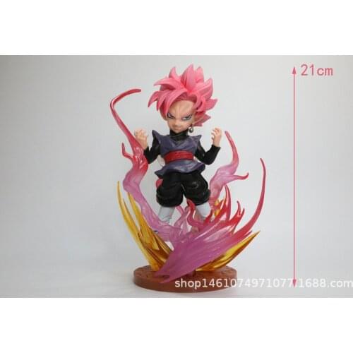 21CMClassic Anime Dragon Ball Super Saiyan 21CM 1Pcs Redhead Zamas Action Humanoid Model Color Box Childrens Gift Toy Collection