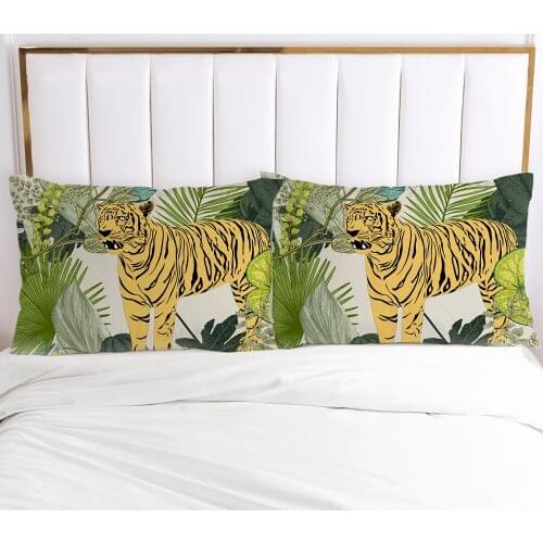 3D HD 1pc Pillow cover 50x75 50x70 50x80 Pillow case Bedding Pillowcase Pillowcover decorative for home nordic tiger