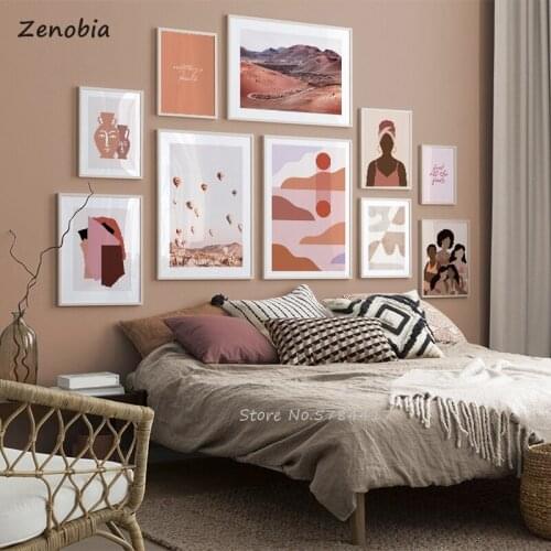 Abstract Line Body Landscape Quotes Wall Art Canvas Painting Nordic Posters and Prints Wall Pictures for Living Room Decoration