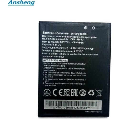 Ansheng High Quality 4000mAh BAT-T11 battery for Acer Liquid T03 T04 Z630 Z630S Mobile Phone