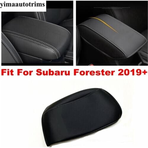 Accessories For Subaru Forester 2019 2020 2021 Central Auto Car Armrest Box Cover Console Lid Holster PU Leather Protective Pad