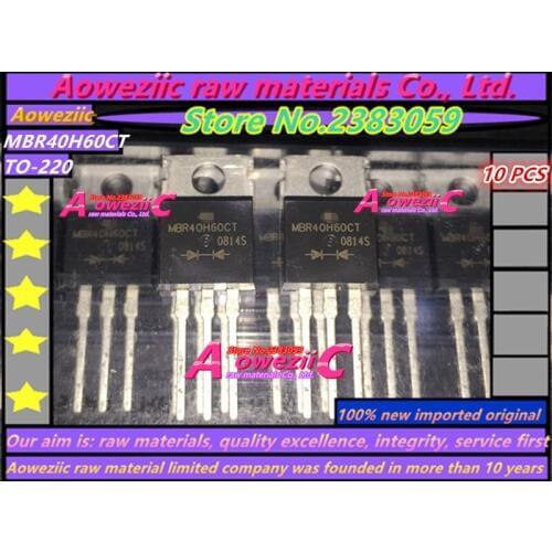Aoweziic 100% new original import MBR40H60CT TO-220 Schottky diode 60V 40A
