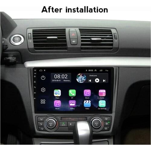 IPS+2.5D car dvd radio player For BMW 1 Series e87 E88 E82 E81 I20 gps multimedia stereo with bluetooth FM wifi free mic 4 core