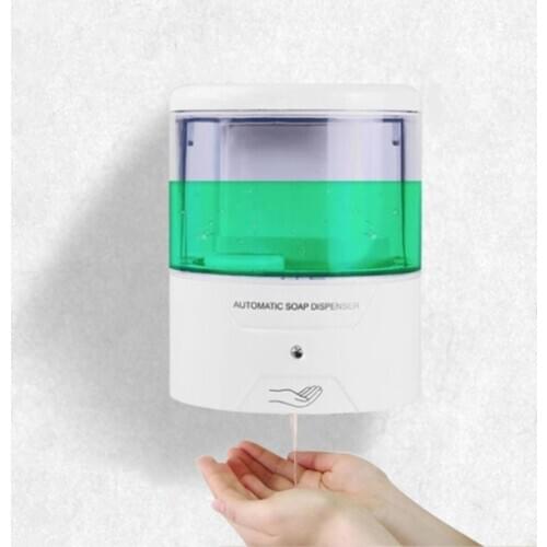 White Wall-Mounted 600ml Automatic Smart Sensor Liquid Bathroom Soap Dispenser For Kitchen Hand Free Automatic Soap Dispenser