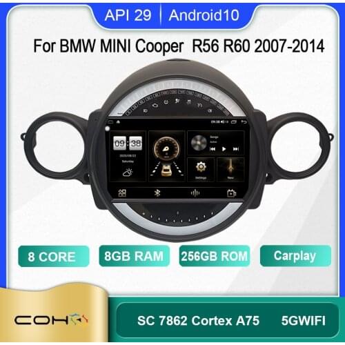 COHO For BMW MINI R56 R60 2007-2014 Android 10.0 Octa Core 6+128G Car Multimedia Player Stereo Receiver Radio