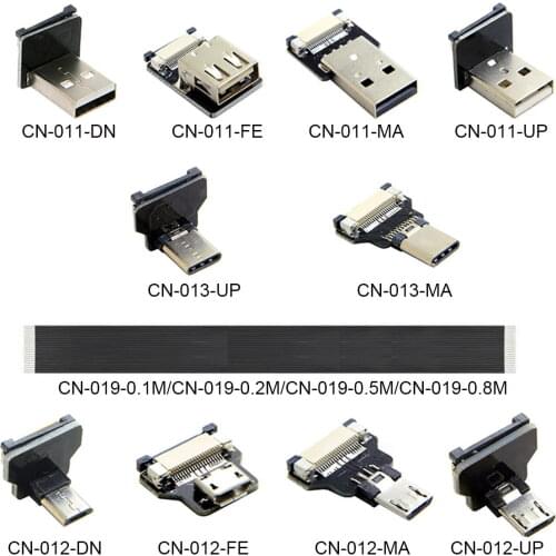 CYFPV USB2.0 Micro-USB USB-C Male Female Connector Socket for FPV HDTV Multicopter Aerial Photography